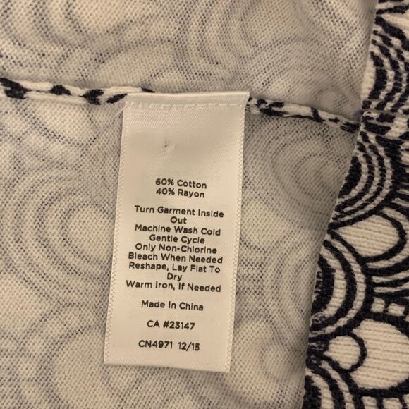 Talbots Printed 3/4 Sleeve Cardigan - NWOT - Picture 7 of 8